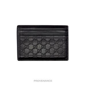 🔴 Gucci Card Holder Wallet - Dark Chocolate MicroGuccissima
